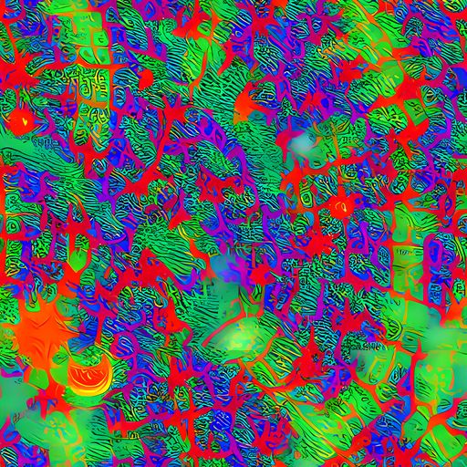 The Neon Jungle Static pattern
