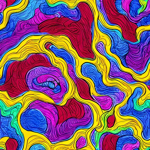 The Neon Oceanic pattern