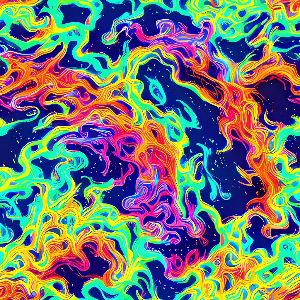 The Hypercolor Whirlpool pattern