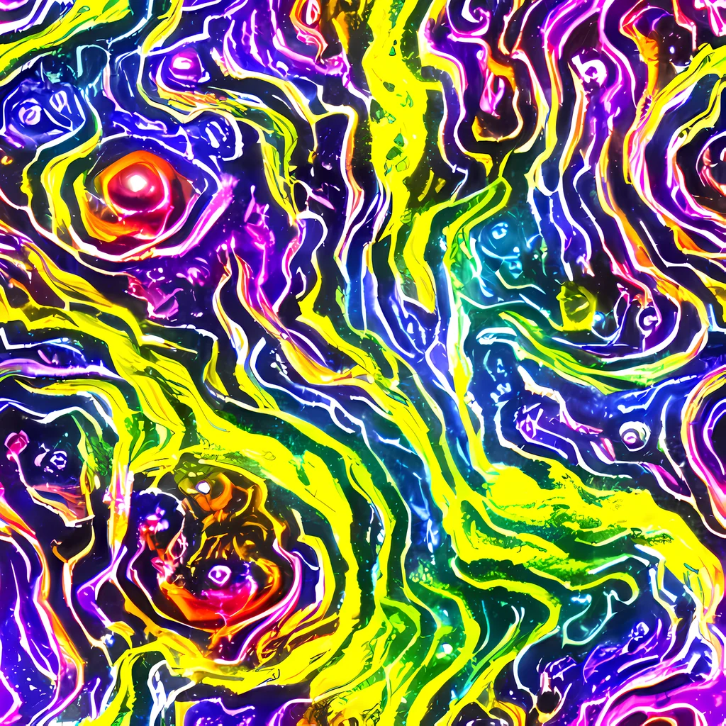 The Cosmic Lava Lace pattern