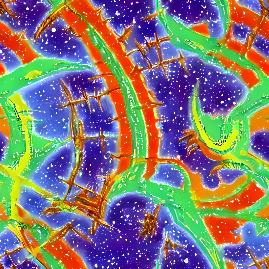 The Blue Ember Maze pattern