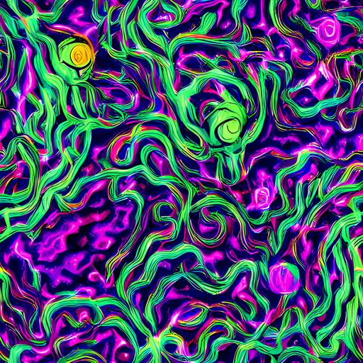 The Hypercolor Grove pattern