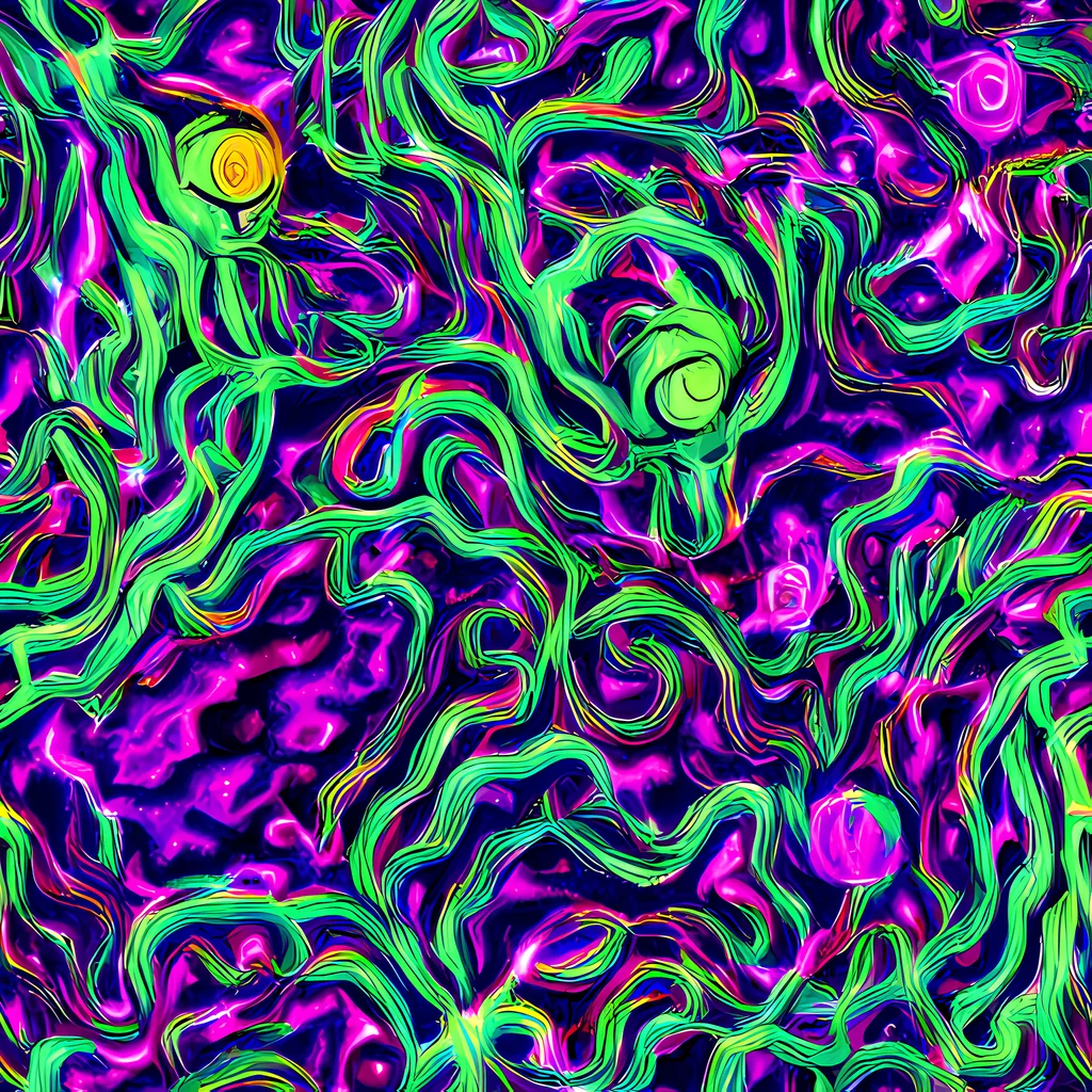 The Hypercolor Grove pattern