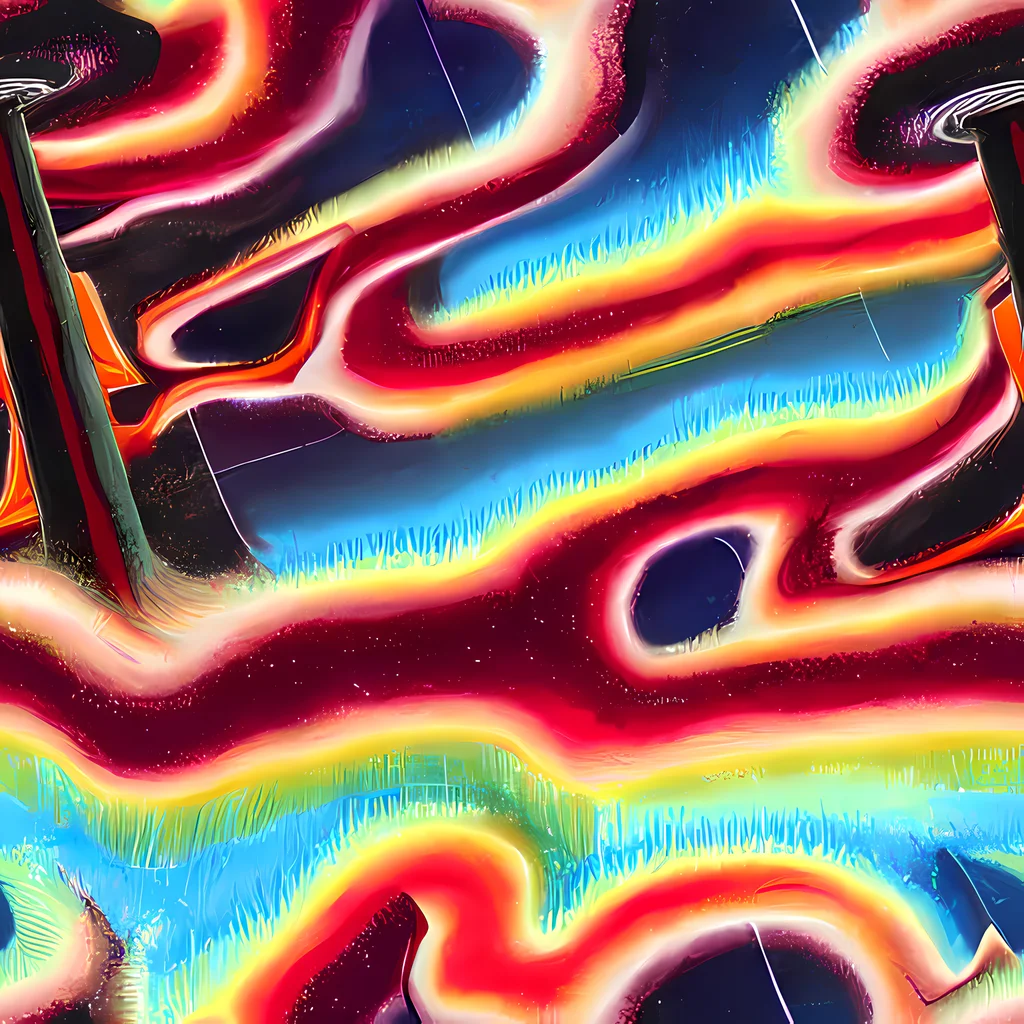 The Afterdark Rainbow pattern