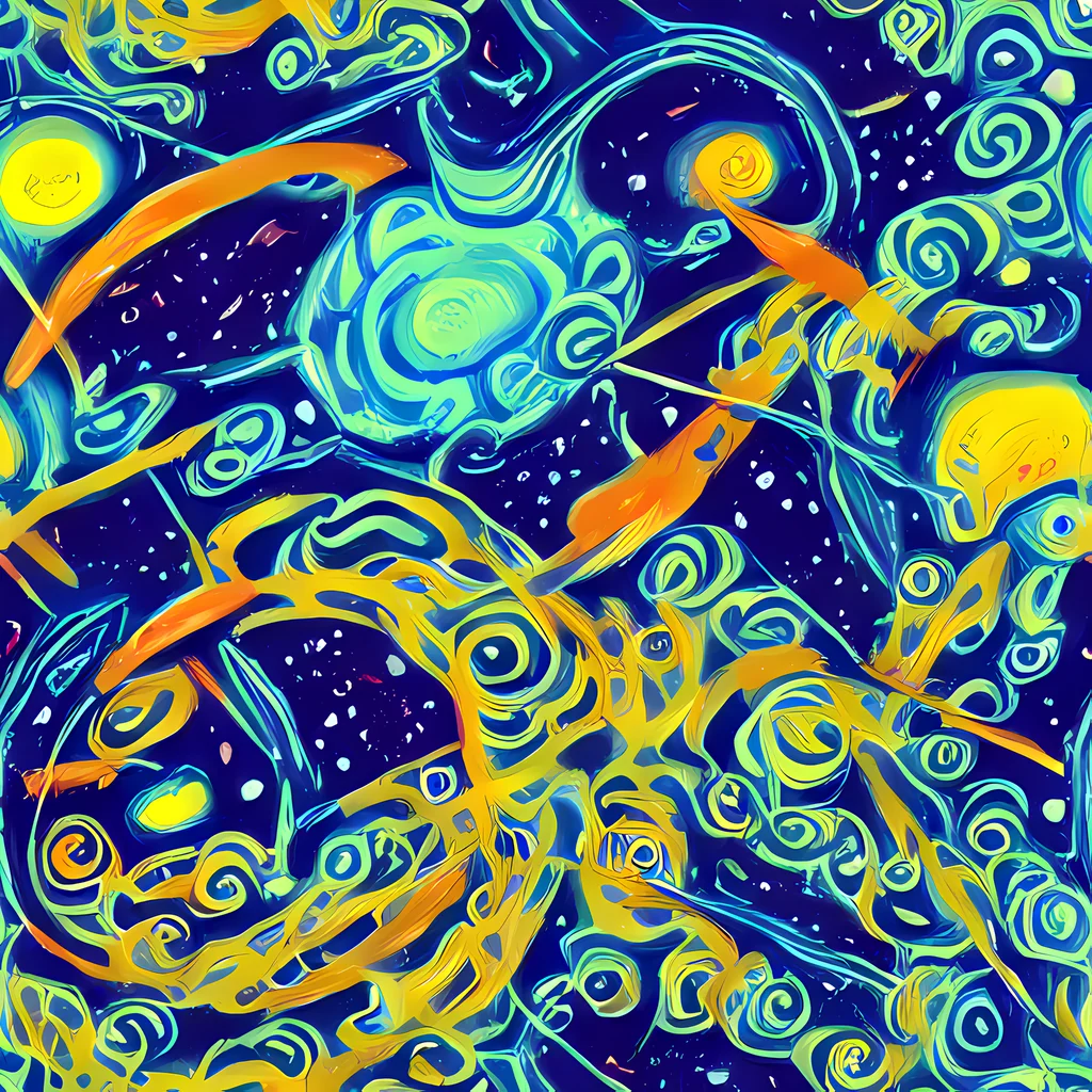 The Blue Flame Cosmos pattern