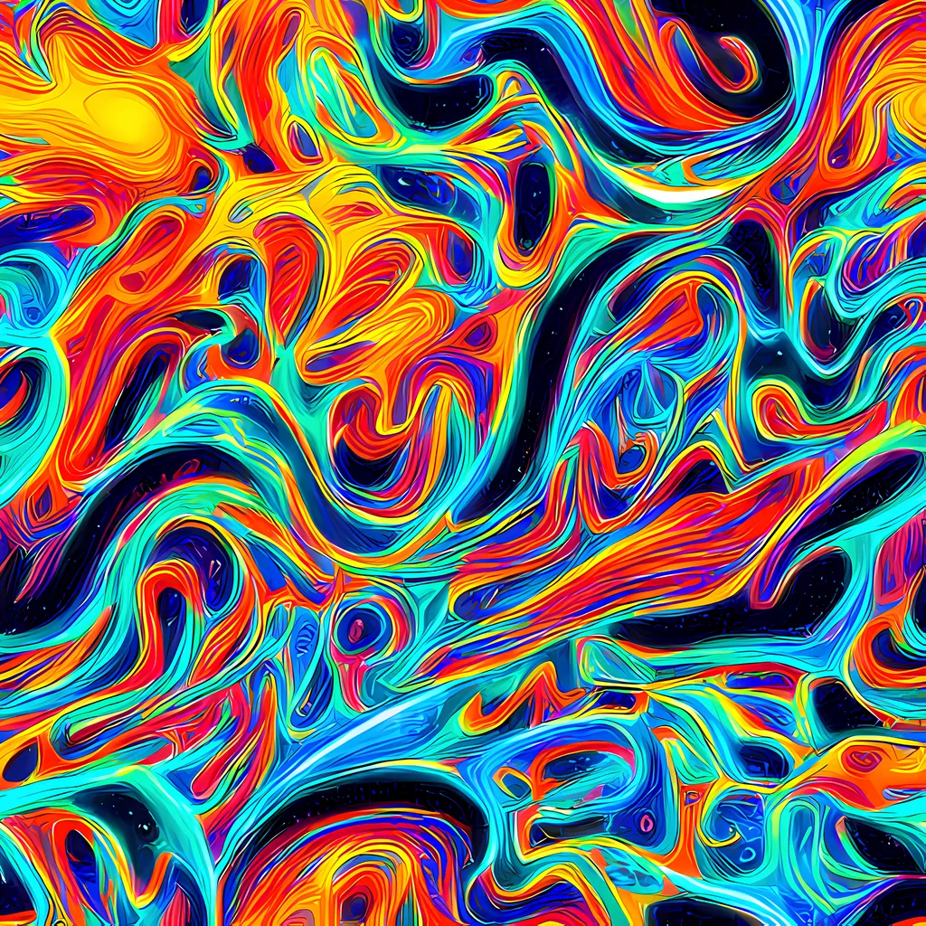 The Cyan Ember Maze pattern