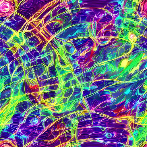 The Fluorescent Vines pattern