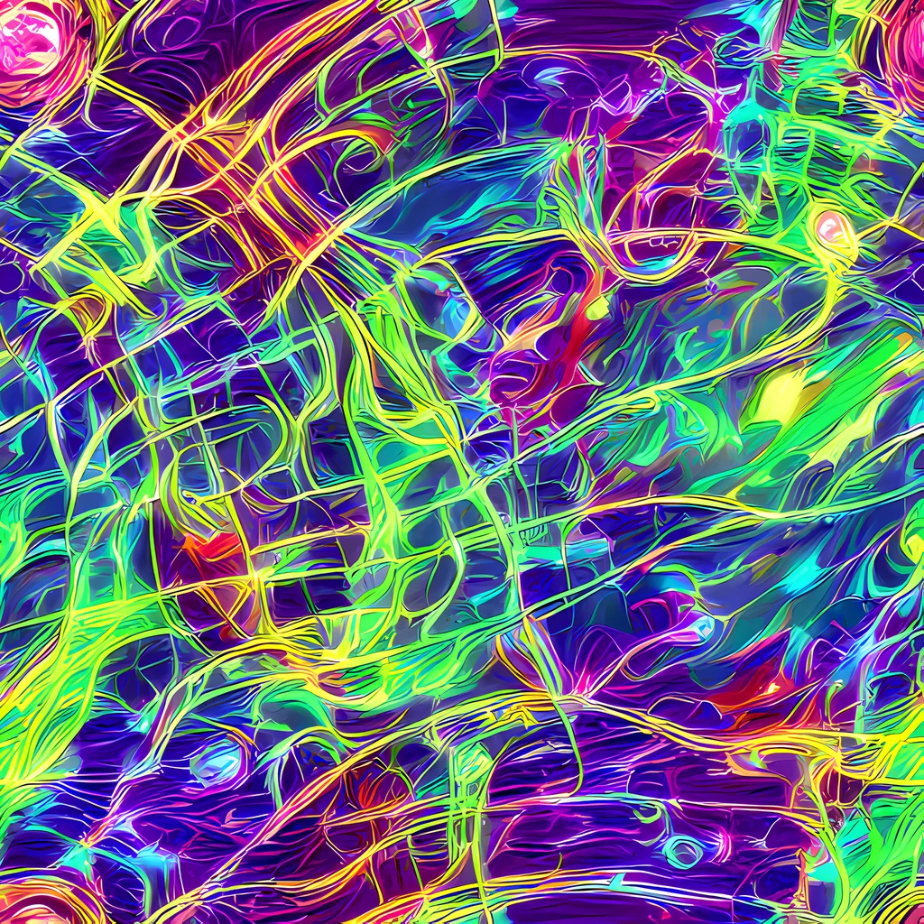 The Fluorescent Vines pattern