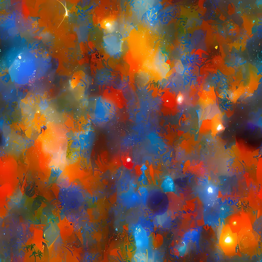 The Blue Ember Bloom pattern