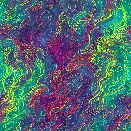 The Neon Eddies pattern