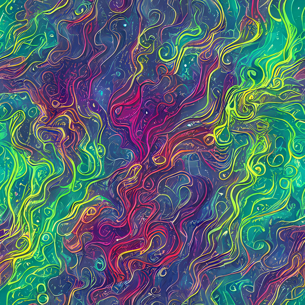 The Neon Eddies pattern