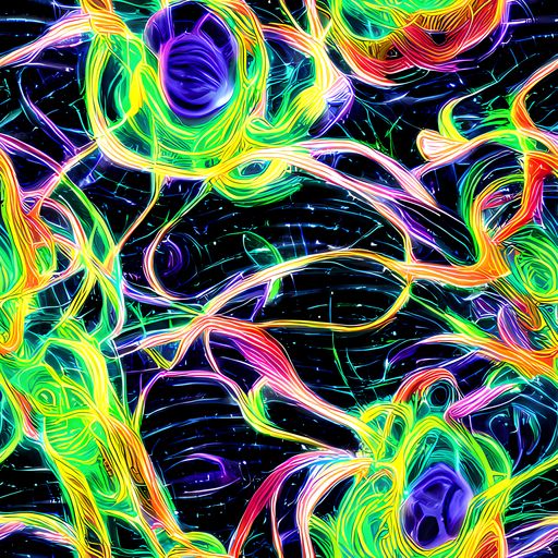 The Neon Cell Garden pattern