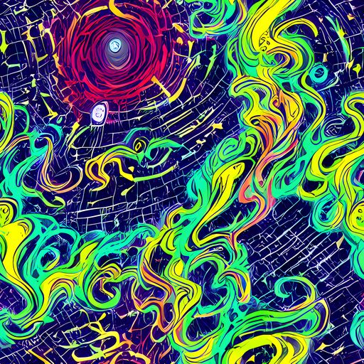 The Neon Whirlwind pattern