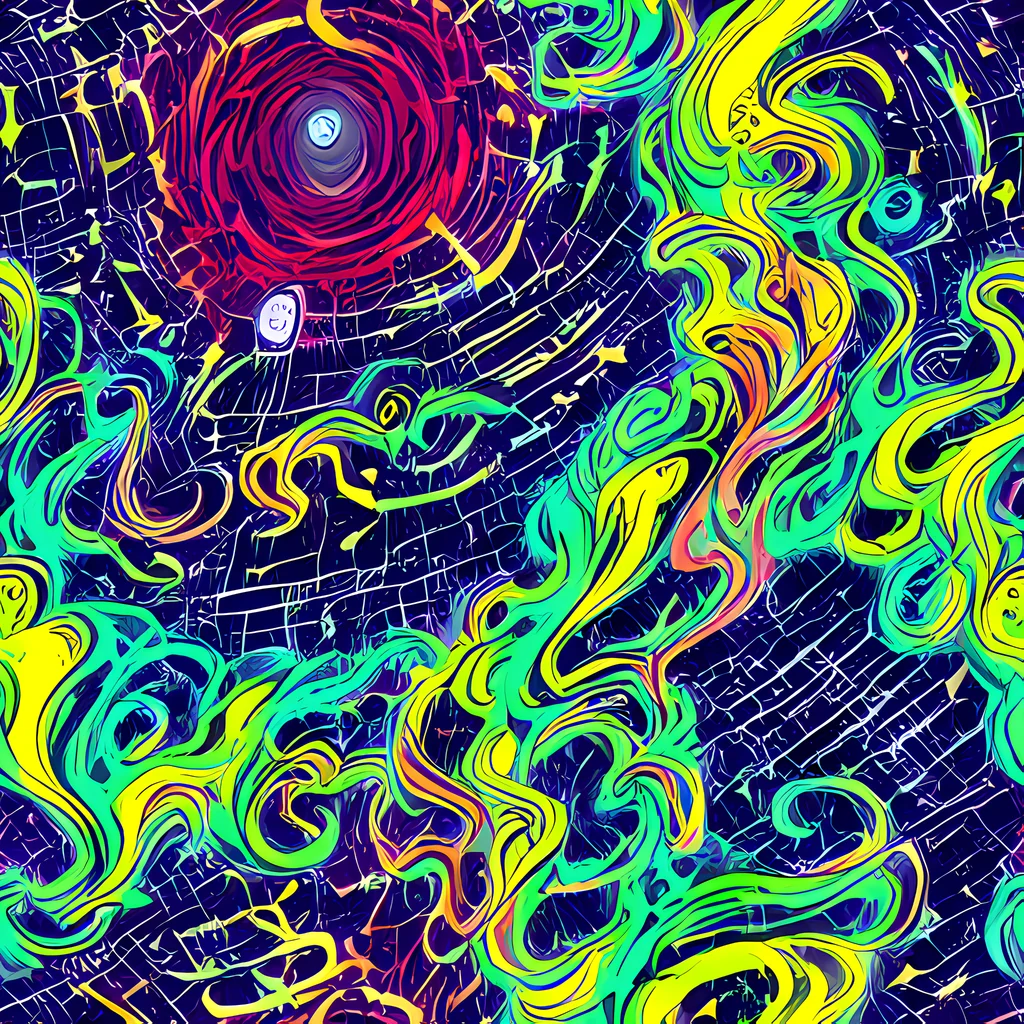 The Neon Whirlwind pattern