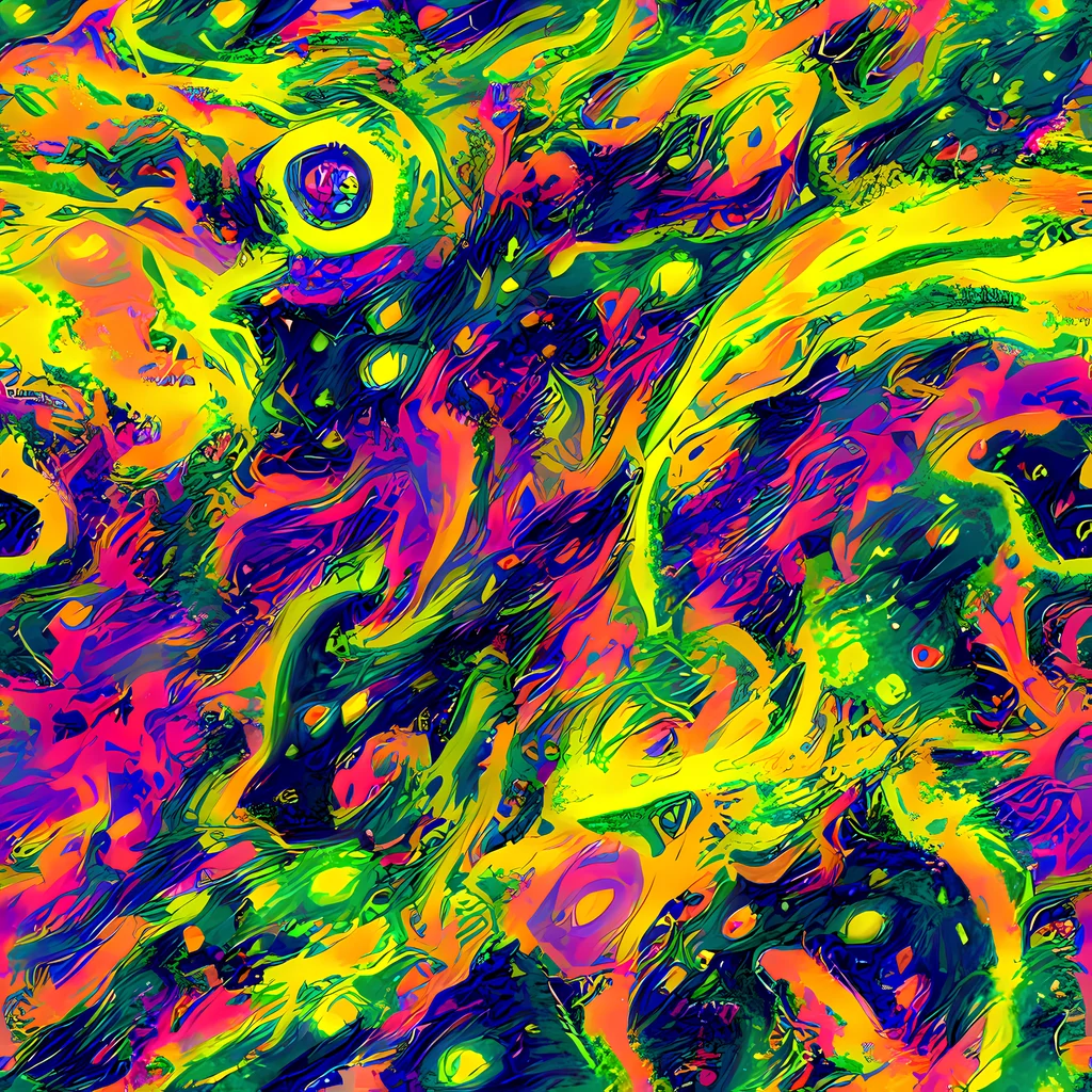 The Fluorescent Frenzy pattern