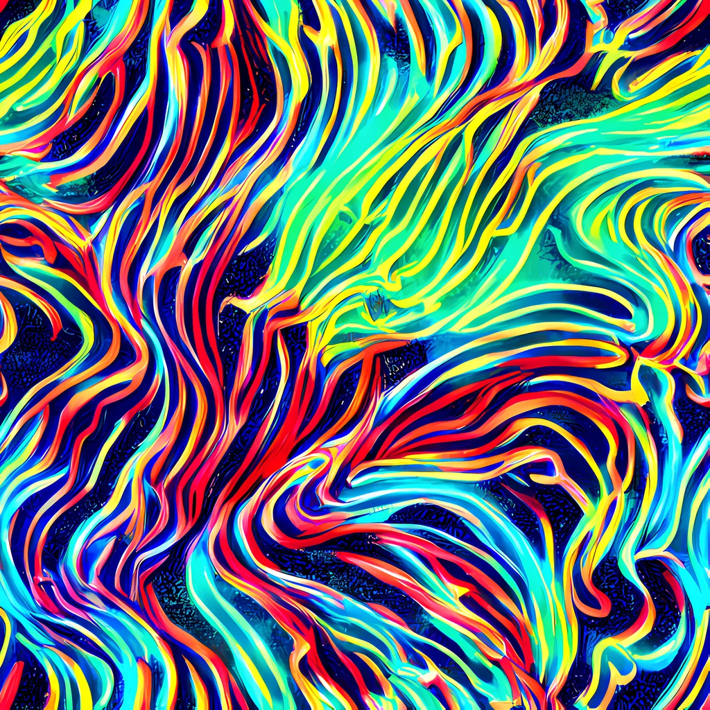 The Cobalt Ribbon Reef pattern