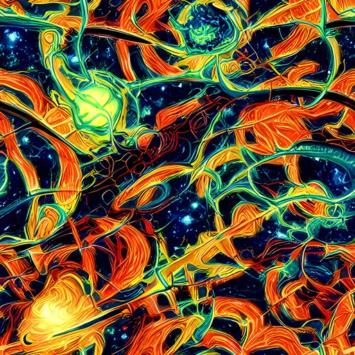 The Neon Ember Garden pattern