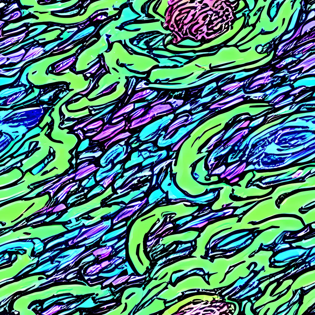 The Neon Bloom Current pattern