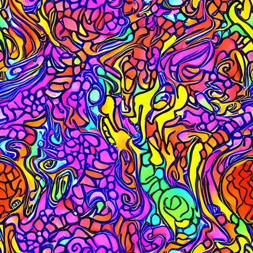 The Technicolor Tangle pattern