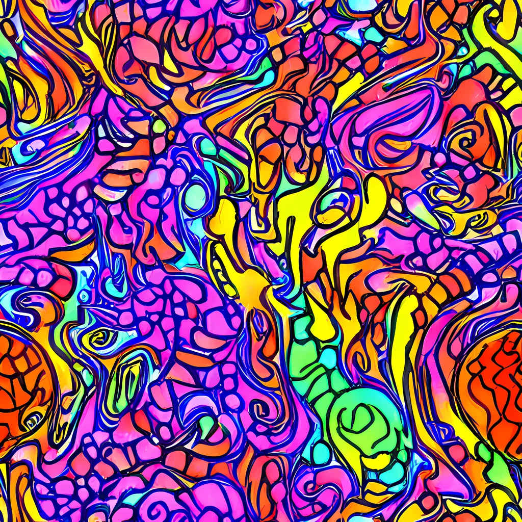 The Technicolor Tangle pattern