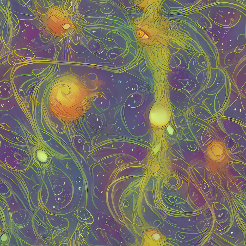 The Bioluminal Garden pattern