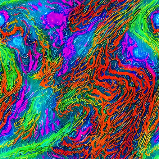 The Neon Tidal Fire pattern