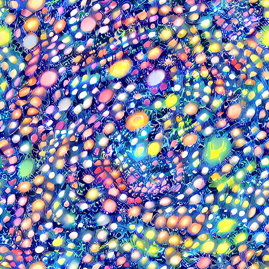 The Neon Pebble Garden pattern