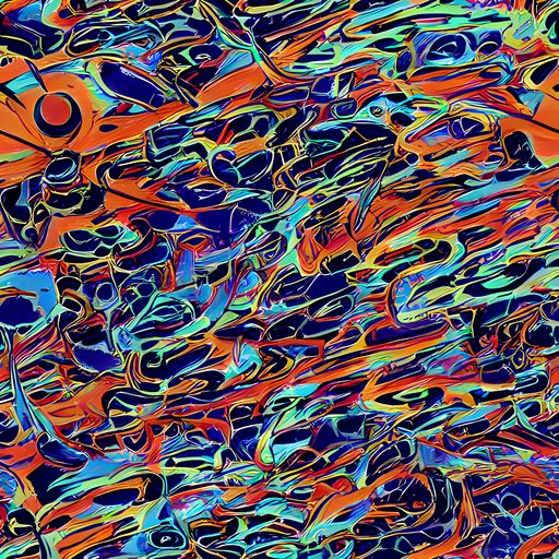 The Tangerine Koi pattern
