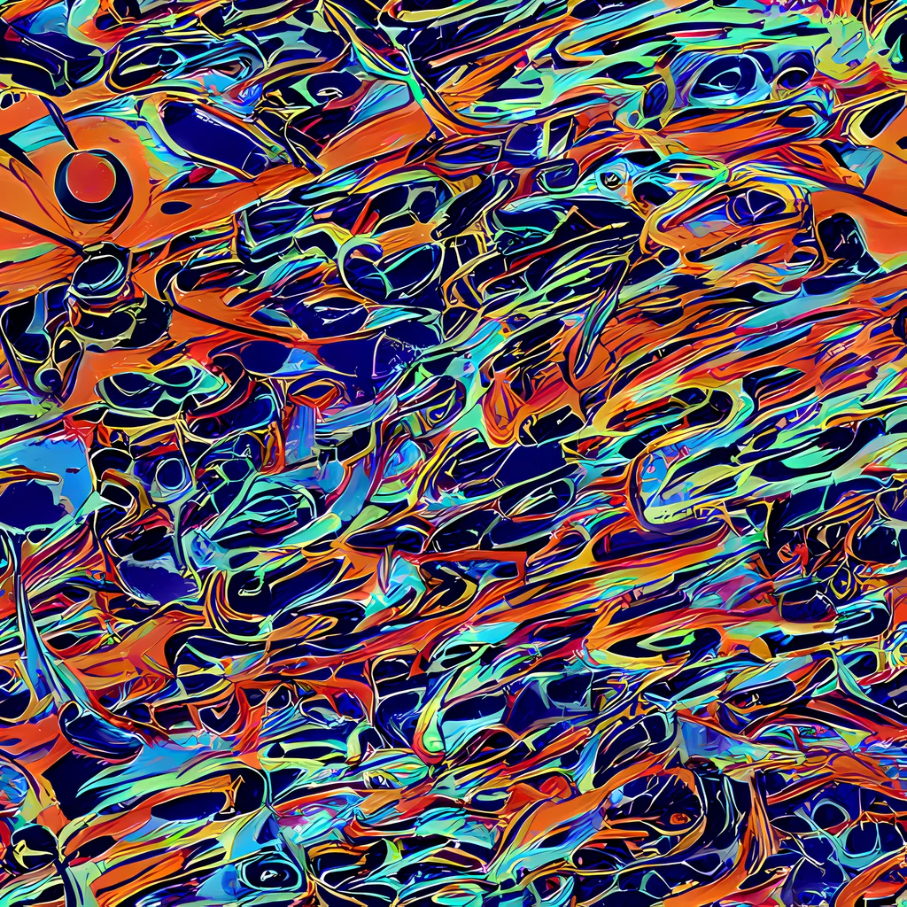 The Tangerine Koi pattern