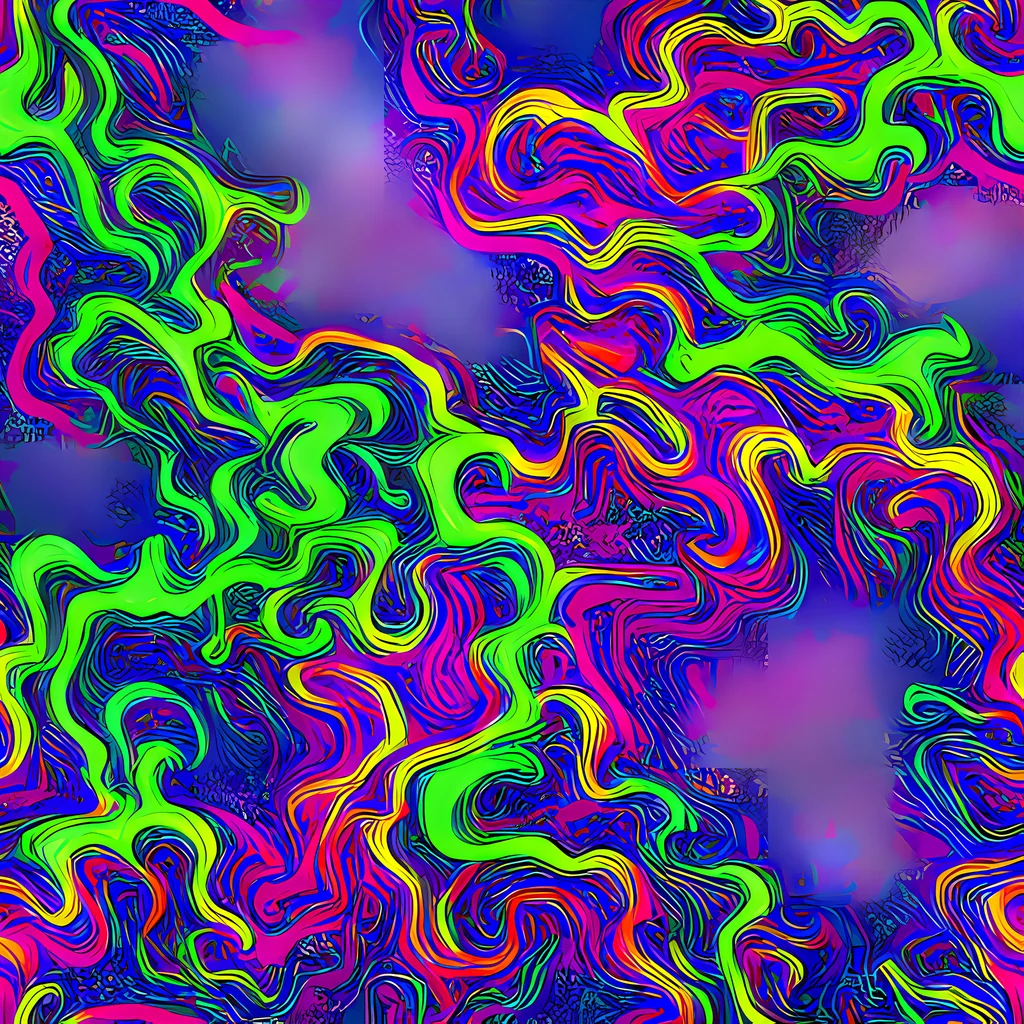 The Electric Ribbons pattern