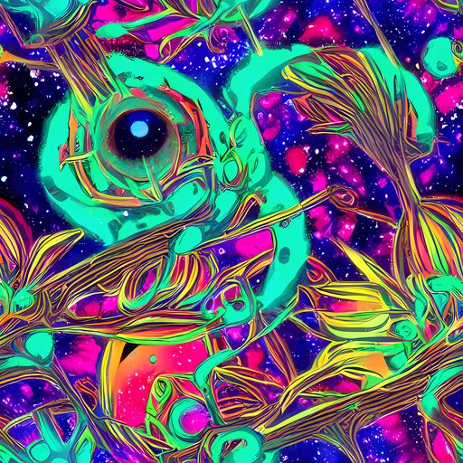 The Neon Nebula Reef pattern