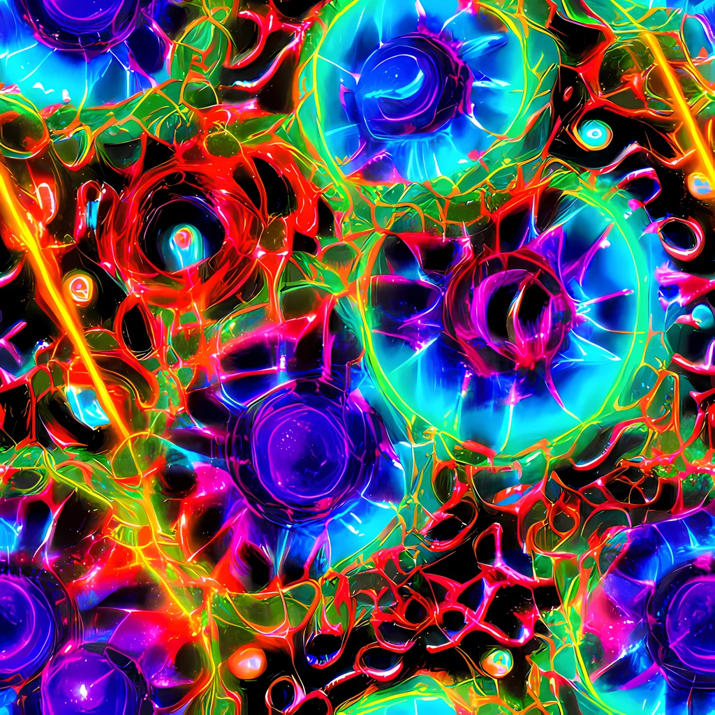 The Neon Bloomstorm pattern