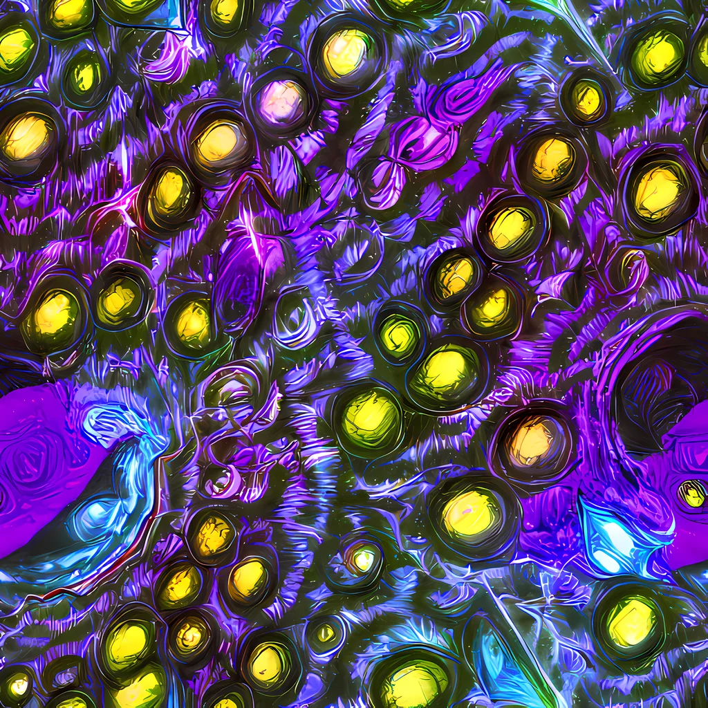 The Neon Night Garden pattern