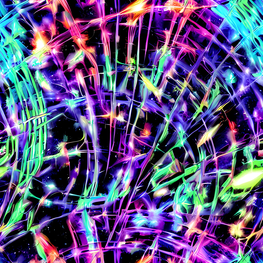 The Neon Bamboo pattern