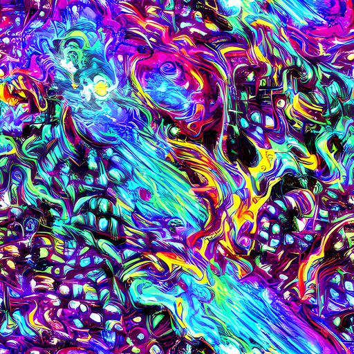 The Electric Bloomscape pattern