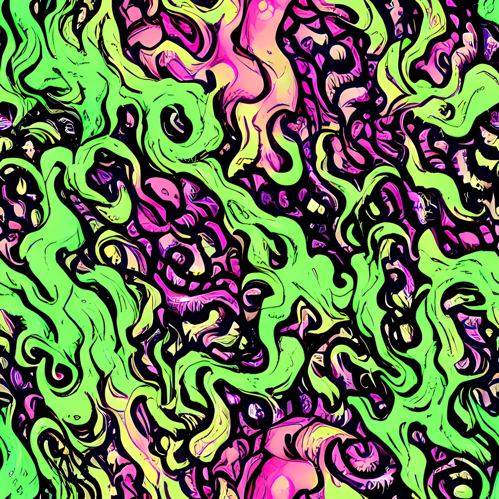 The Acid Tangle pattern