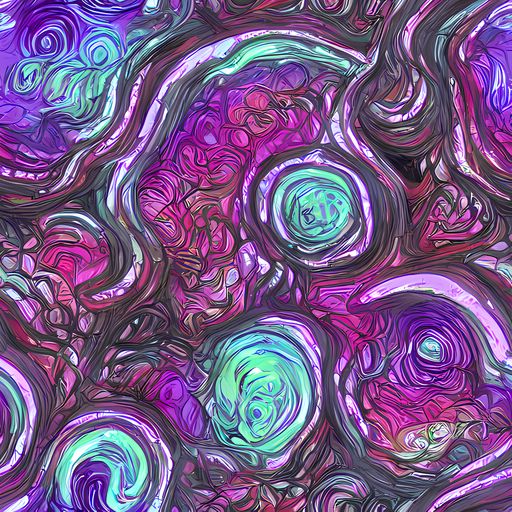 The Neon Rosette pattern