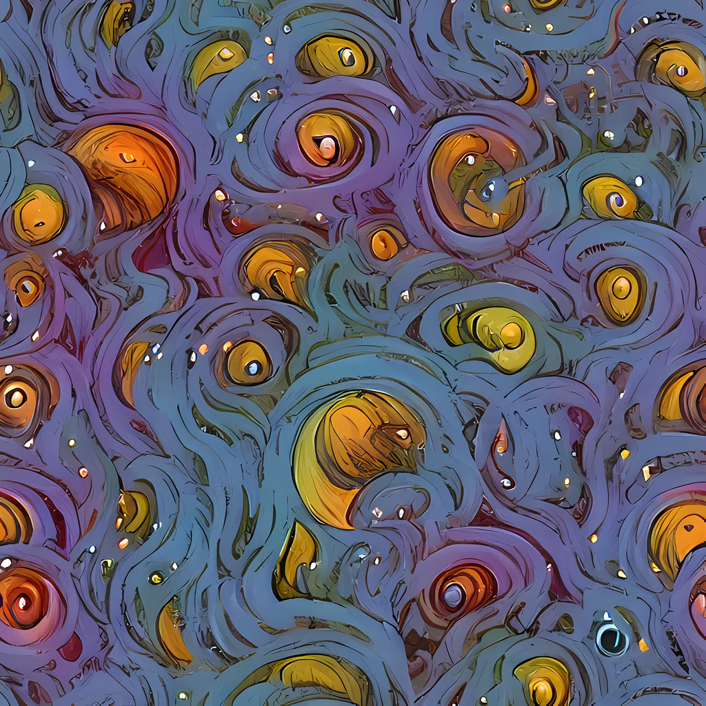 The Amber Eye Garden pattern