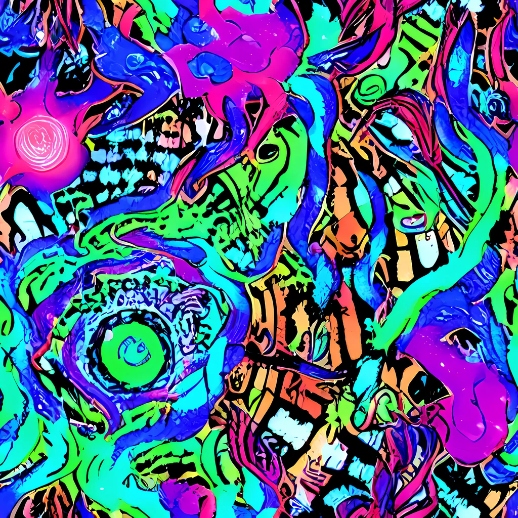 The Hypercolor Jungle pattern