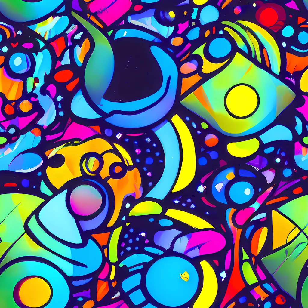 The Neon Graffscape pattern