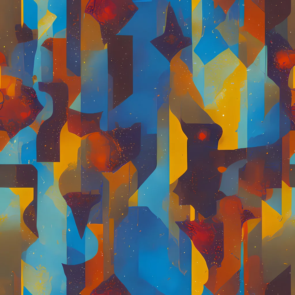 The Cubist Dusk pattern