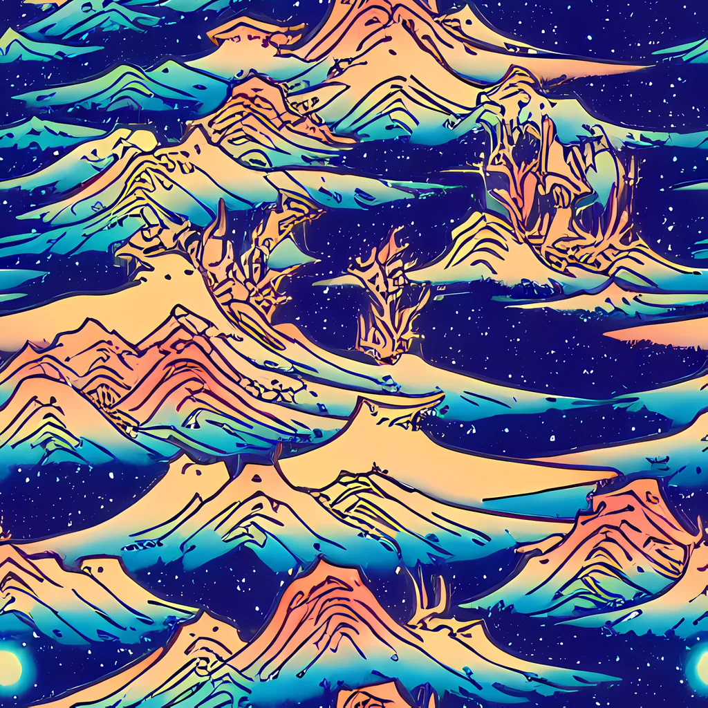 The Mystical Mountain Mirage pattern