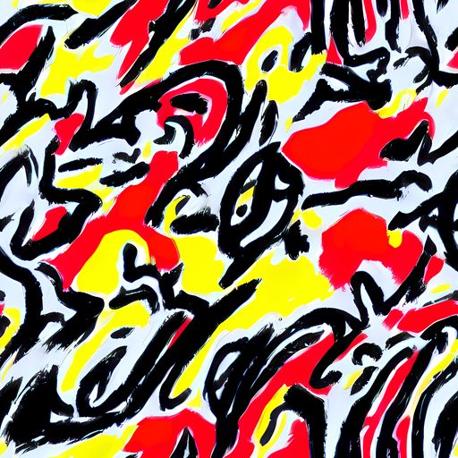 The Cosmic Brushstrokes pattern