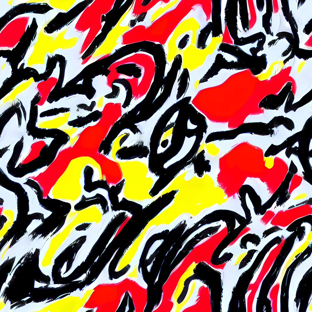 The Cosmic Brushstrokes pattern