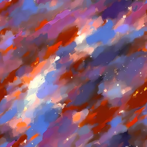The Celestial Brushstroke pattern