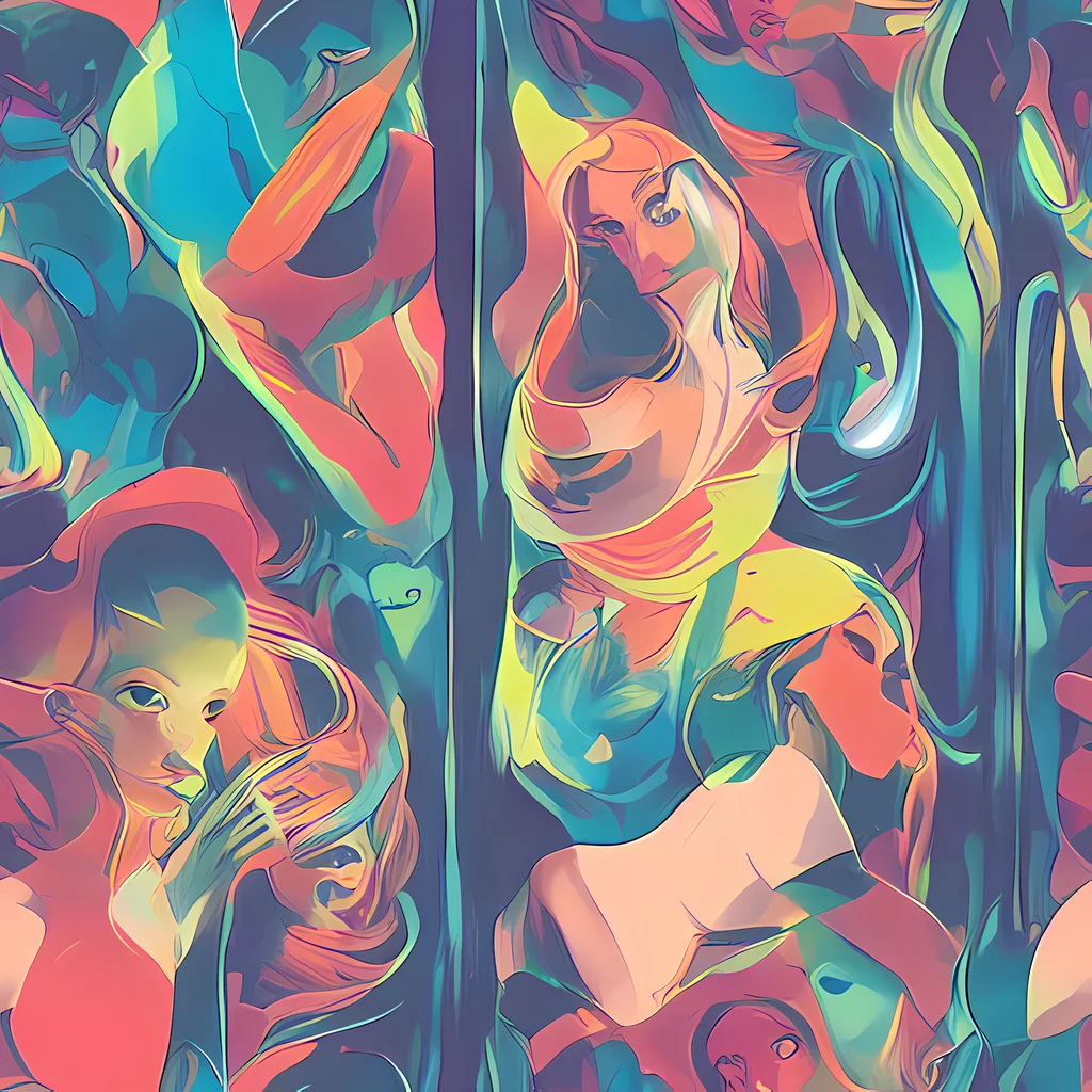The Neon Aurora pattern