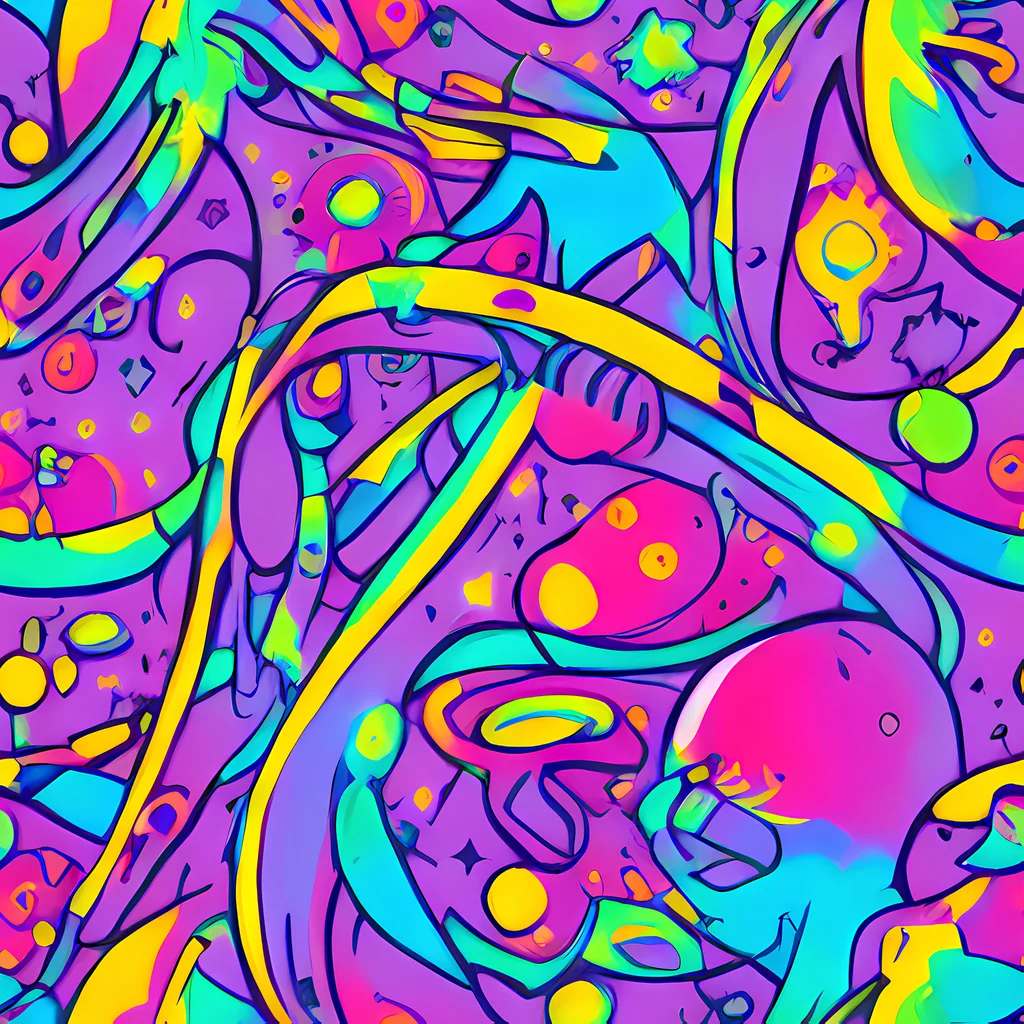 The Neon Galaxy Whirl pattern