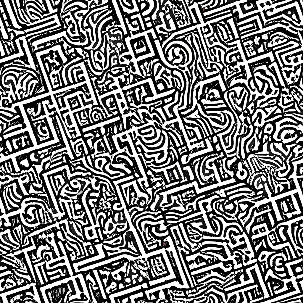 The Monochrome Doodles pattern