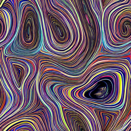 The Neon Topography pattern