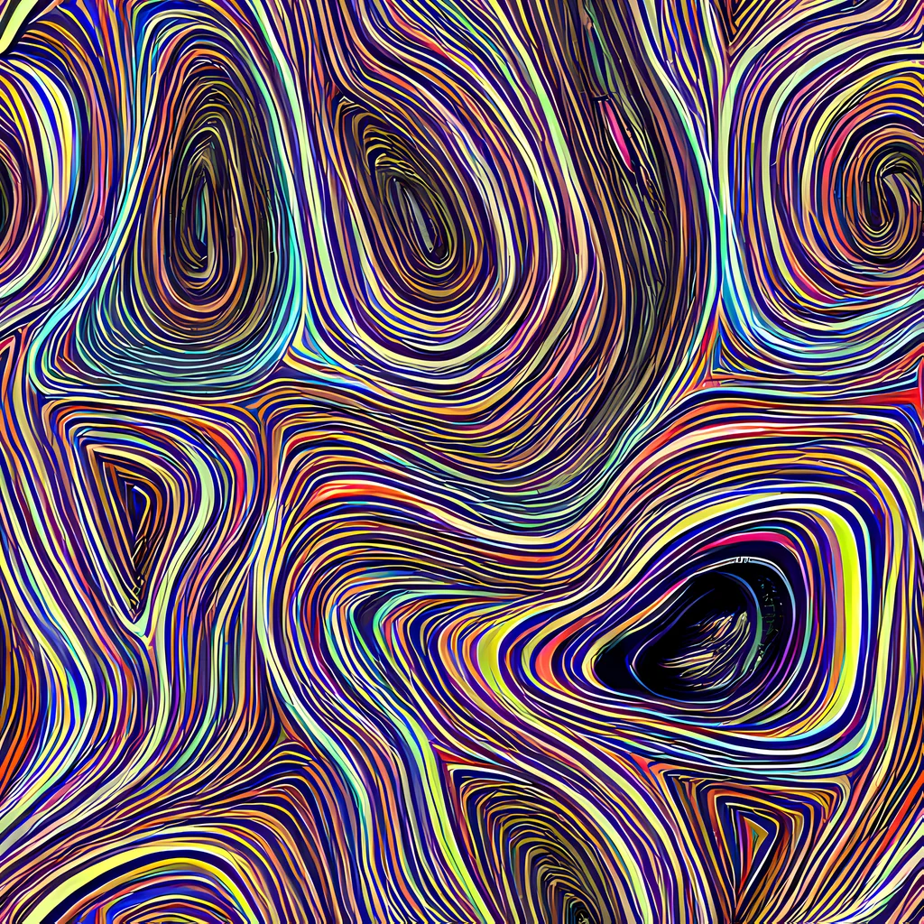 The Neon Topography pattern